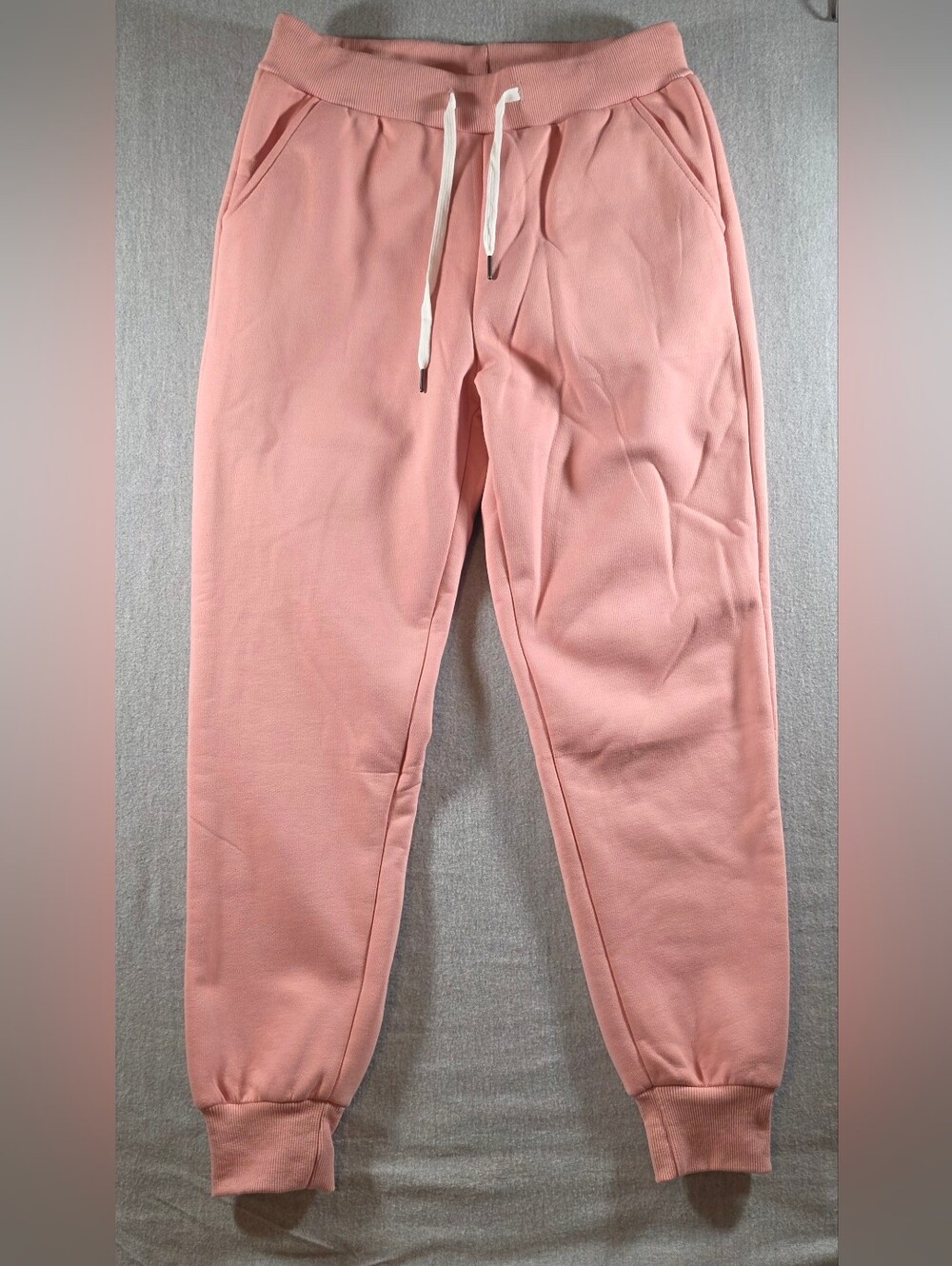 Yeokou Women's Pink Medium Cozy Drawstring Joggers